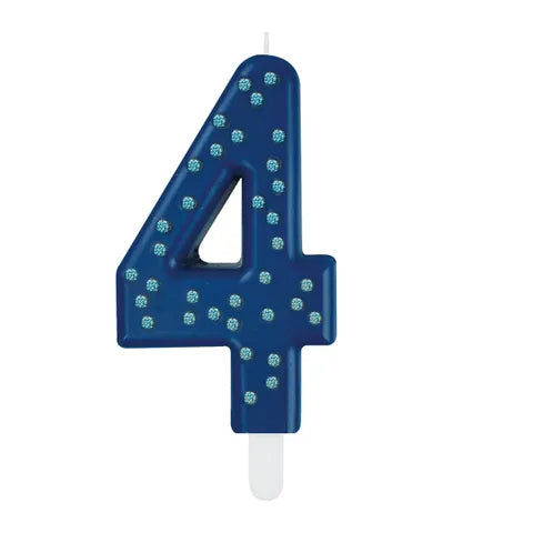 Blue Maxi Cake Candle - 4