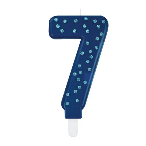 Blue Maxi Cake Candle - 7