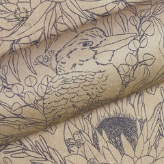 Roll Wrap - Botanica Mocha/Kraft (2.5m)