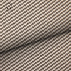 Roll Wrap - Gessati Kraft Paper Mocha/White (2.5m)
