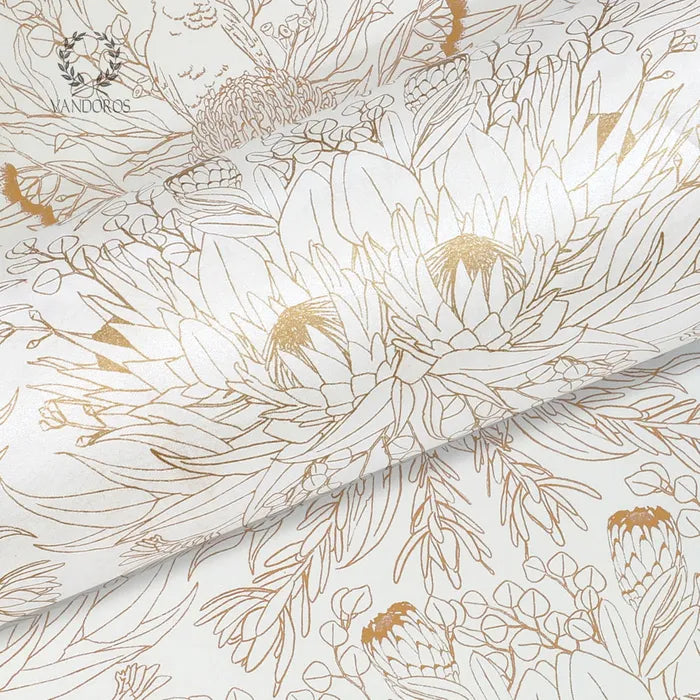 Roll Wrap - Botanica Quartz/Gold (2.5m)