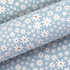 Roll Wrap - Daisy Chain Pavilion Blue Uncoated