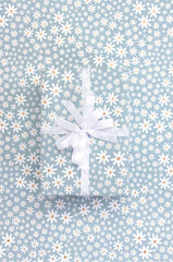 Roll Wrap - Daisy Chain Pavilion Blue Uncoated