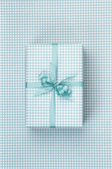 Roll Wrap - Gingham Seafoam Uncoated