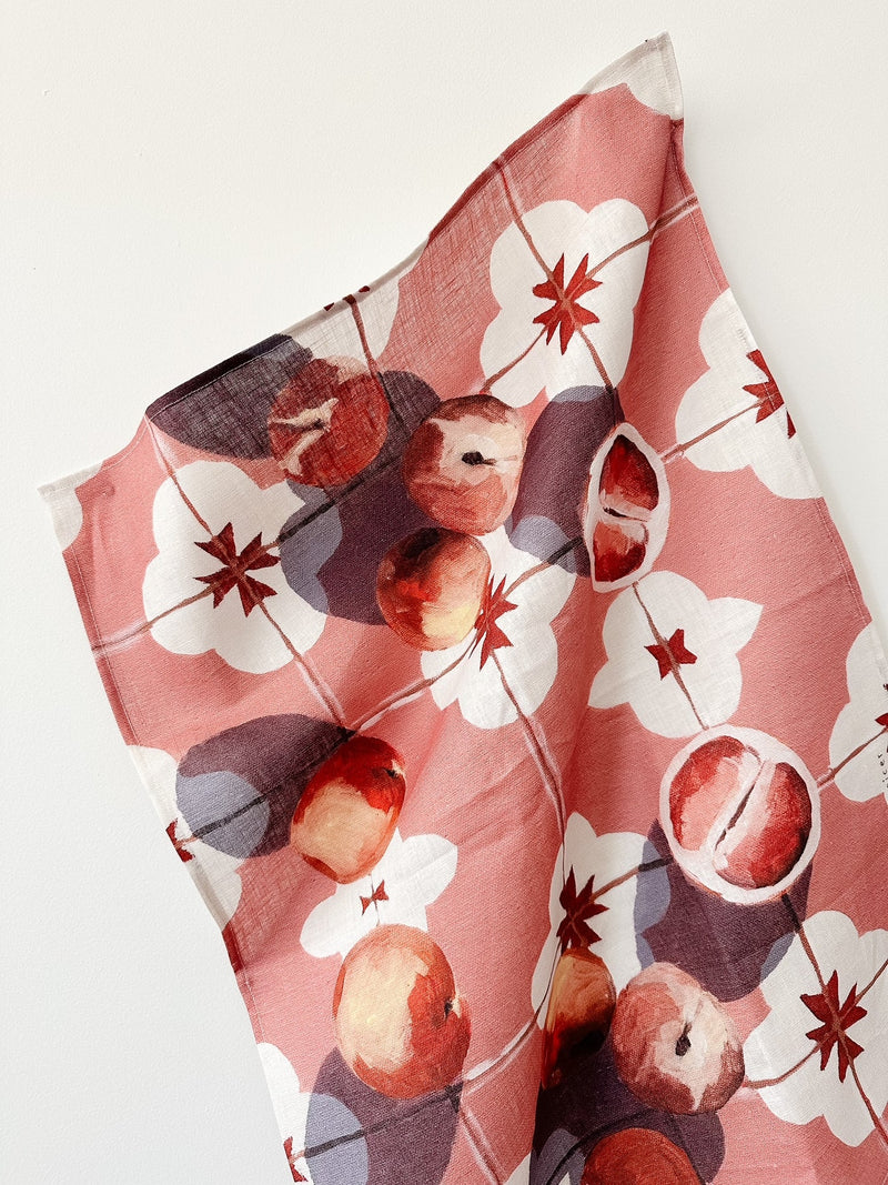 Whitney Spicer Linen Tea Towel - Fruit on the Floor