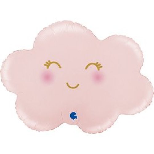INFLATED 30" Cloud Satin Pastel Pink Shape