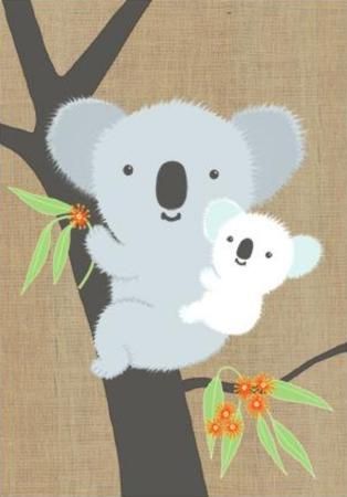 Mini Card - Koala and Baby