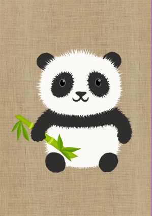 Mini Card - Panda