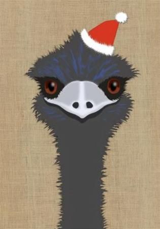 Emu Christmas Card