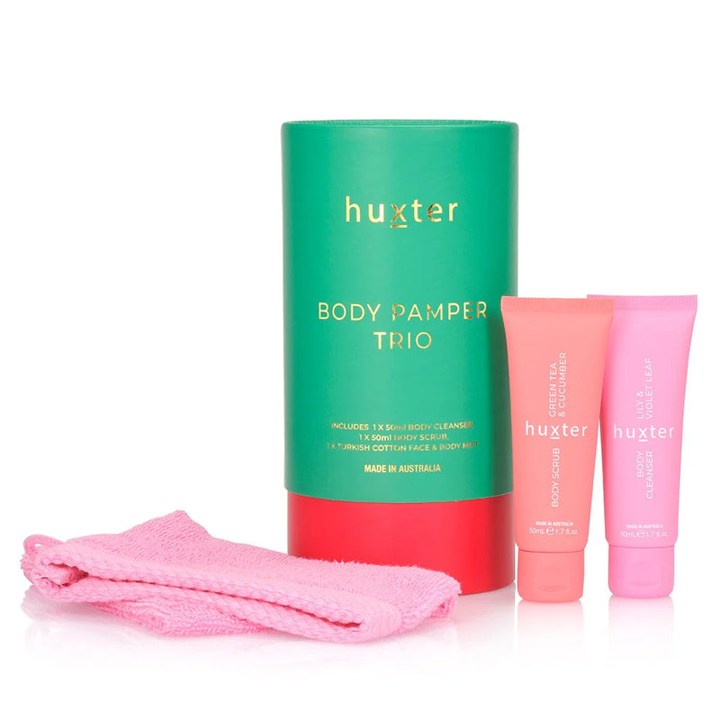 Huxter Body Pamper Trio - Emerald Green