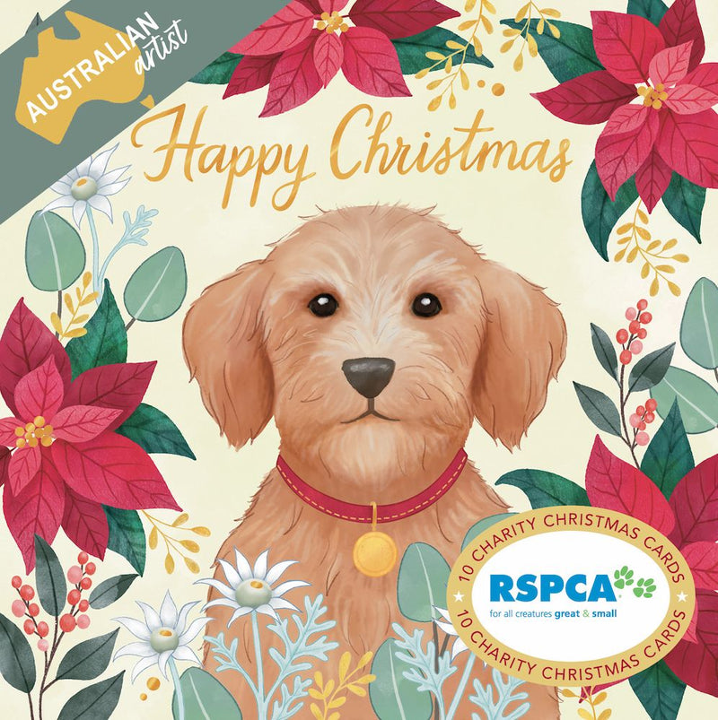 RSPCA Christmas Card Pack - Christmas Dog