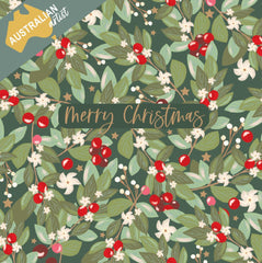 BCNA Christmas Card Pack - Leaves And Berries