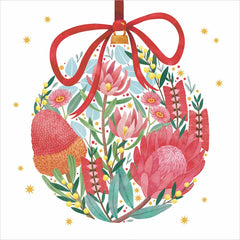 RSPCA Christmas Card Pack - Floral Bauble