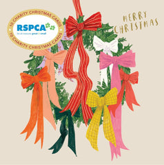 RSPCA Christmas Card Pack - Wreath Of Ribbons