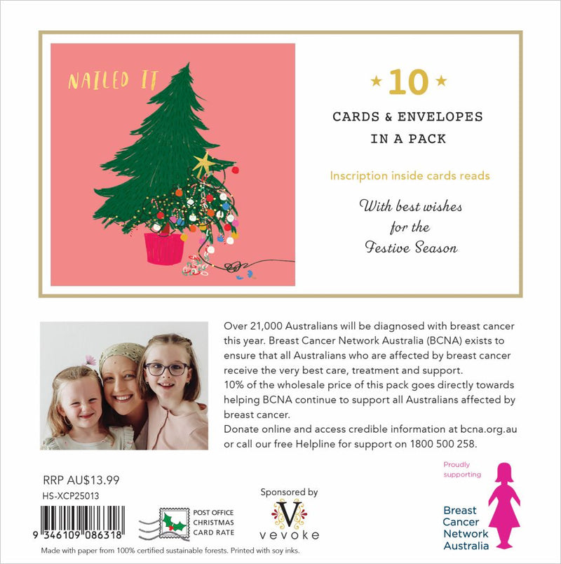 BCNA Christmas Card Pack - Nailed It