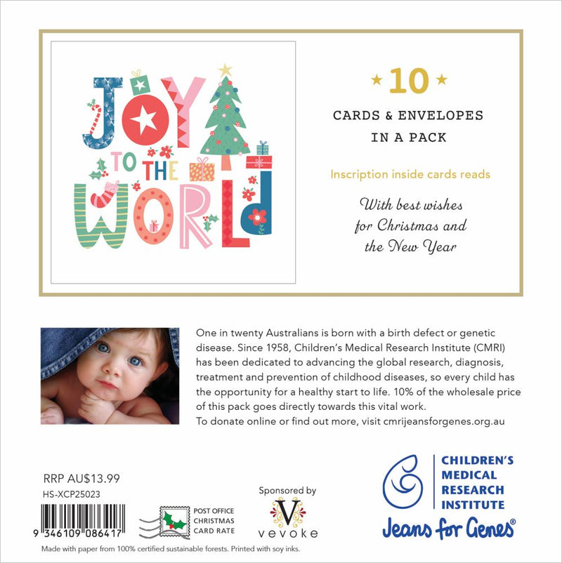 CMRI Christmas Card Pack - Joy To The World