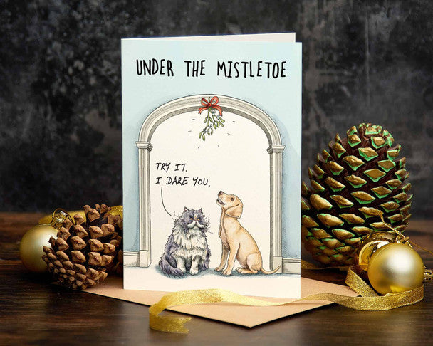 Mistletoe Kiss Card