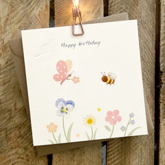 HB - Butterfly, Bee and Flowers