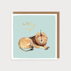 HB - Lion Birthday King (Gold Foil)