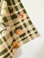 Whitney Spicer Linen Tea Towel - Sour Plaid