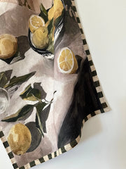 Whitney Spicer Linen Tea Towel - Moody Lemons