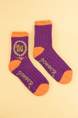 Ladies Initial Socks - M