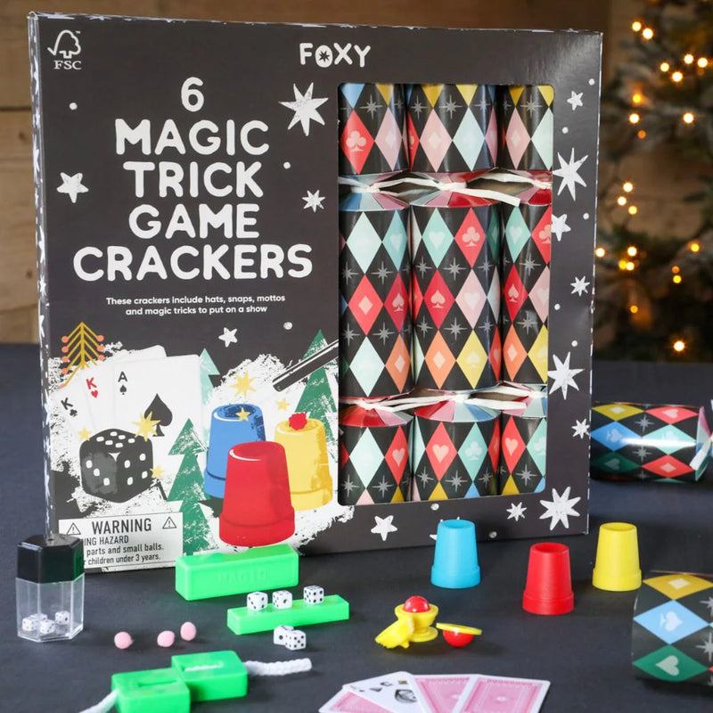 Novelty Crackers - Abracadabra Magic Trick Game - Set of 6