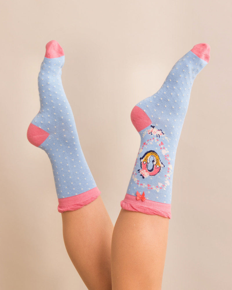 Ladies Initial Socks - O