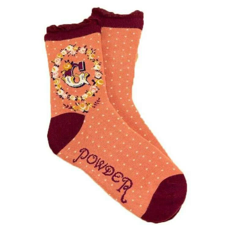 Ladies Initial Socks - G