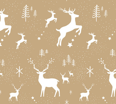 Reindeer Forest Kraft Wrap (5m)