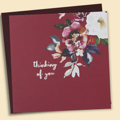 Thinking of You - Floral Burgundy
