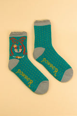 Ladies Initial Socks - U