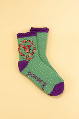 Ladies Initial Socks - V