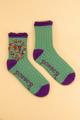 Ladies Initial Socks - V