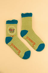 Ladies Initial Socks - W