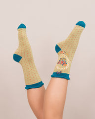 Ladies Initial Socks - W