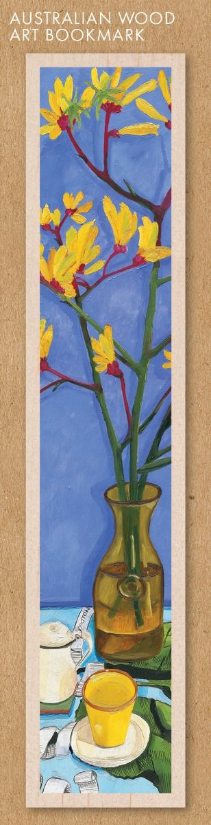 Australian Wood Bookmark - Kangaroo Paw