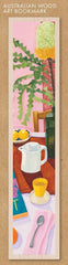 Australian Wood Bookmark - White Jug & Natives