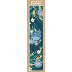 Australian Wood Bookmark - Blue Wren - Navy Blue