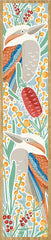 Australian Wood Bookmark - Kookaburras & Wattle