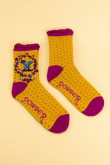 Ladies Initial Socks - X