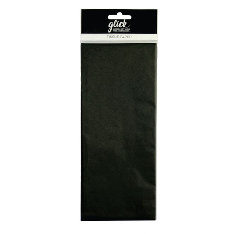 Black Plain Tissue Paper 4 Sheets