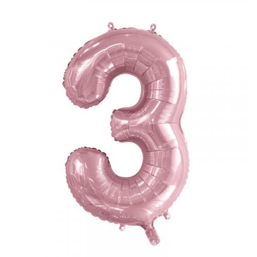 86cm Light Pink Number Balloons