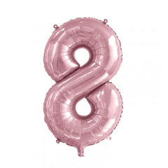 86cm Light Pink Number Balloons
