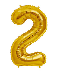86cm Gold Number Balloons