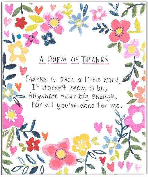 A Poem of Thanks