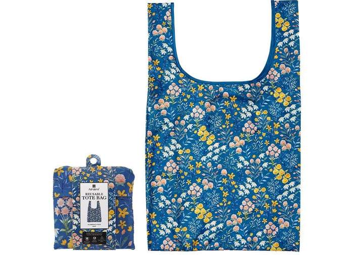 Flowering Fields Blue Shopping Bag