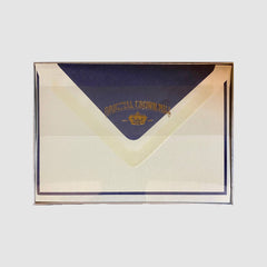 Original Crown Mill A5 Sheet & Envelope Boxed Set 25 – Cream/Blue