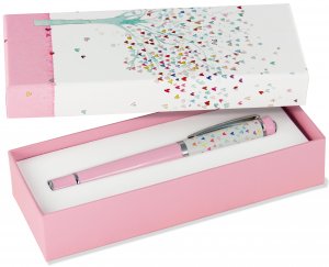 Tree of Hearts Roller Ball Pen with Gift Box