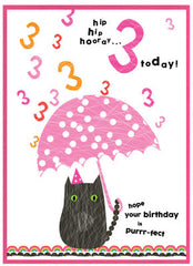 3rd Birthday - Cat Umbrella